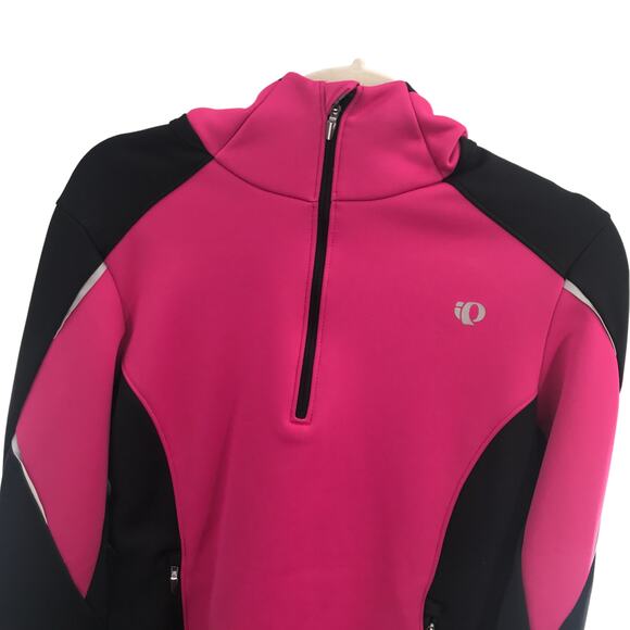 Pearl Izumi Women’s Black Infinity Windblocking Pink Hoody Pullover - Picture 5 of 12